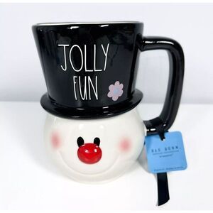 Rae Dunn Frosty The Snowman Jolly Fun Ceramic Mug Christmas Holiday 2022